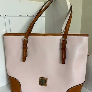 Dooney Bourke pink/tan purse